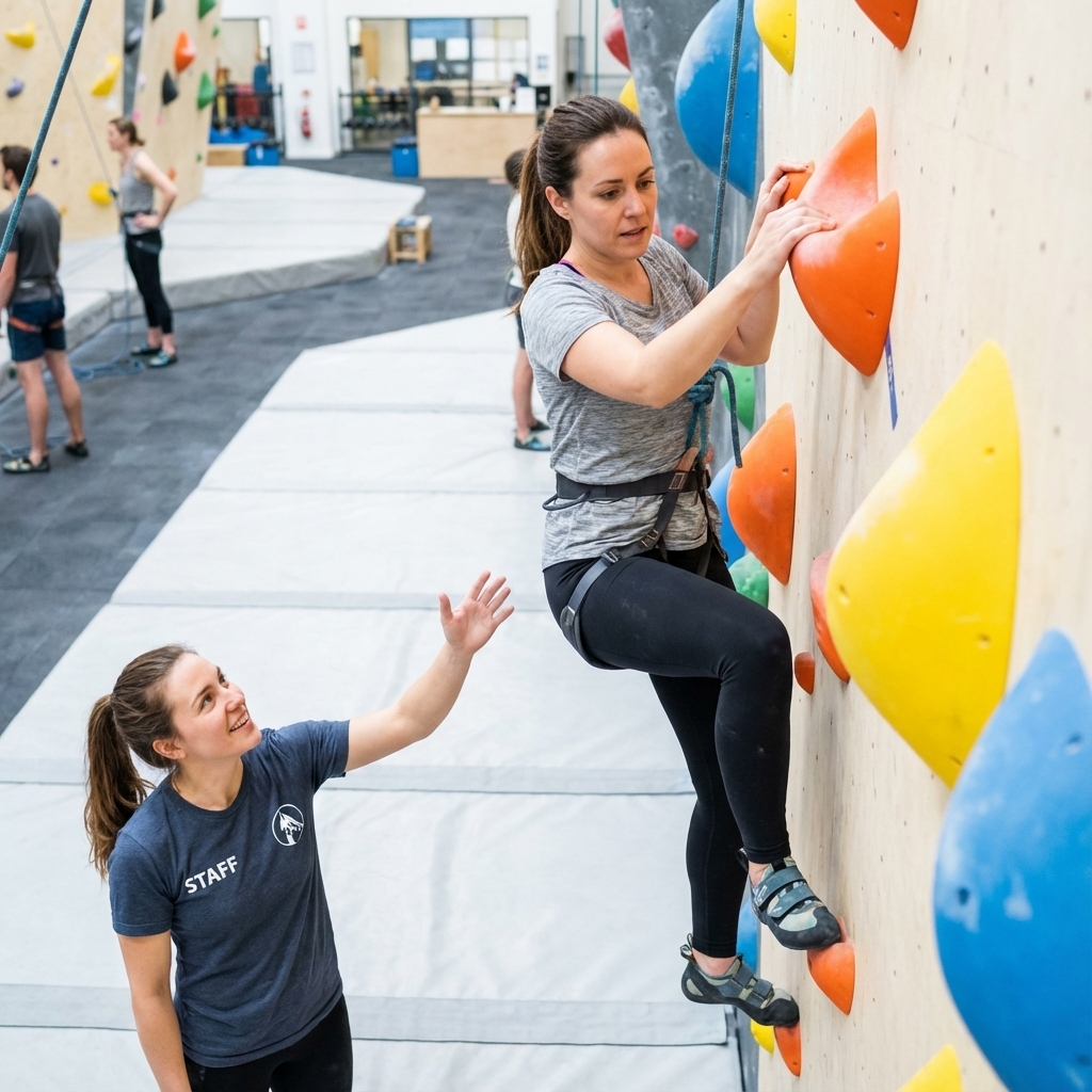 Einsteigerkurse in der Kletterhalle