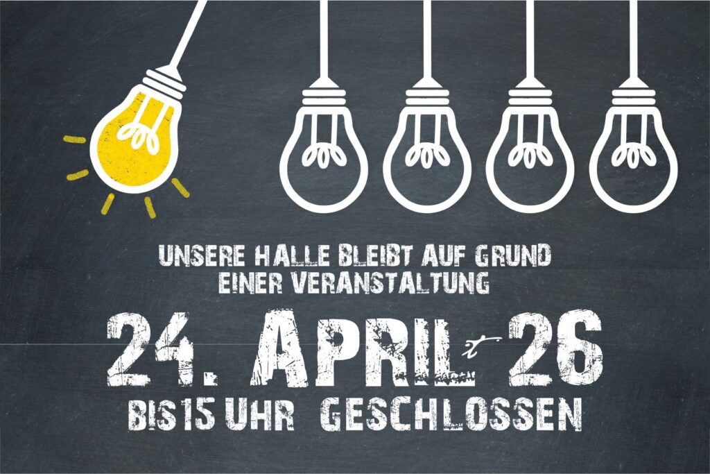 Wir bitten um Verständnis